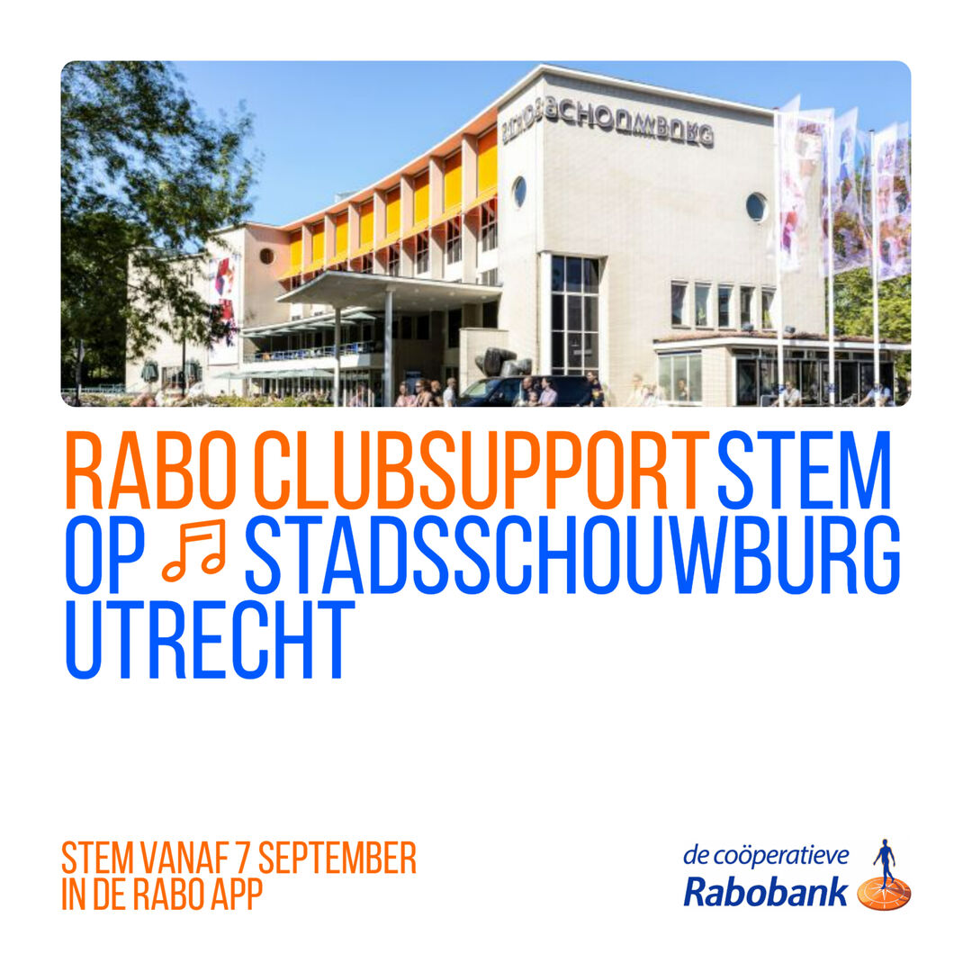 Steun Stadsschouwburg Utrecht via Rabo ClubSupport